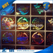 HOT SALE Shenzhen ZOLO benutzerdefinierte Hologramm Etikett Hang Tag